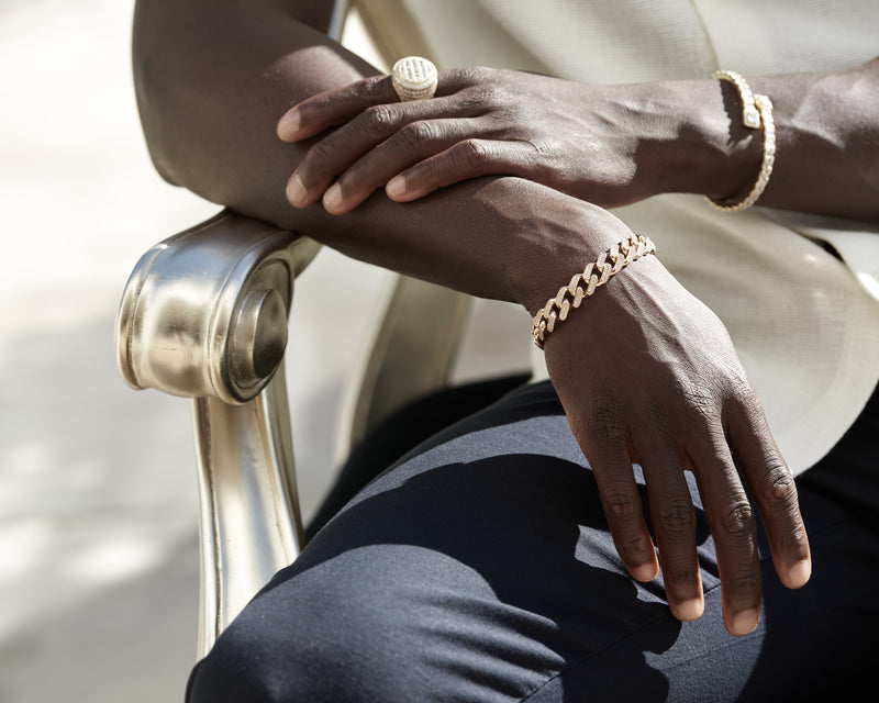 ‘Bank’ - 18 Karat Rose Gold 4.92ct Diamond Link Bracelet