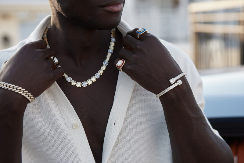 ‘Dubs’ - Diamond, Yellow and White Gold Necklace